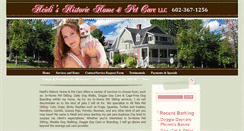 Desktop Screenshot of heidishistorichomeandpetcare.com